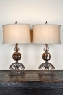 Пара античных французских настольных ламп / Pair of Antique French Andiron Table Lamps